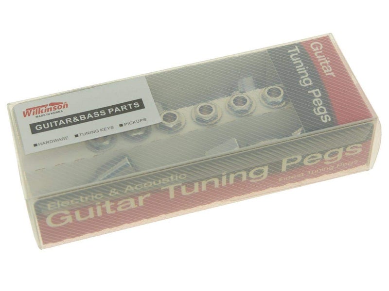 Wilkinson 3x3 Chrome E-Z Post Guitar Tuners E-Z-LOK Guitar Tuning Keys Pegs Machine Heads with Tulip Buttons - Image 3